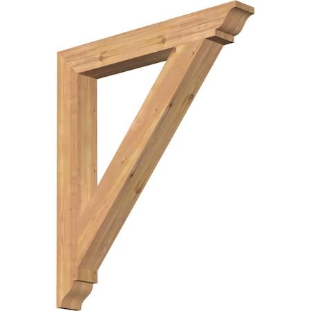 Traditional Traditional Smooth Bracket, Western Red Cedar, 3 1/2W X 28D X 32H